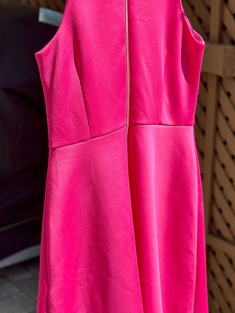 Spense Petite Fuchsia Beaded Fit and Flare Cocktail Party Dress Special Occasion - Picture 8 of 12